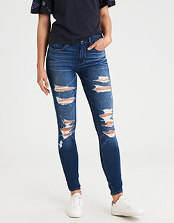 Slim-fit pants Hollister Jeans Outfits, American Eagle Outfitters: Ripped Jeans,  Slim-Fit Pants,  Jeans Outfit,  Fashion accessory  