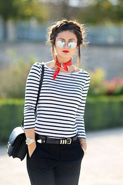 Find more of french outfit, French language: Street Style,  Bandana Outfit Girls  