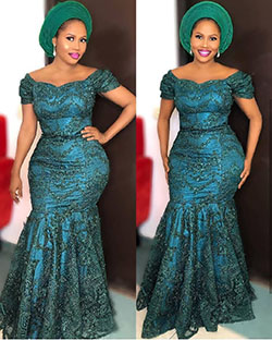 Try them out! Aso ebi, African wax prints: Evening gown,  African Dresses,  Aso ebi,  Ankara Outfits  