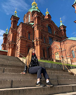 Finally! Love to see uspenski cathedral, Coffeeshop Owner: Fitness Model,  Julia Vins  
