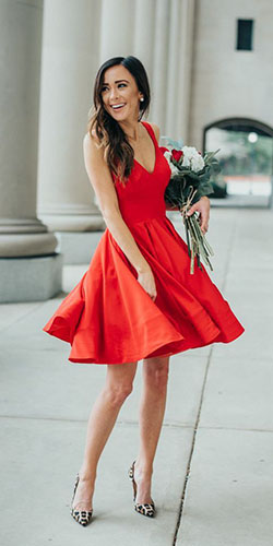 Outfit Ideas For Valentine's Day, Party dress, Bridesmaid dress: party outfits,  Wedding dress,  Evening gown,  Spaghetti strap,  Bridesmaid dress,  Dating Outfits  