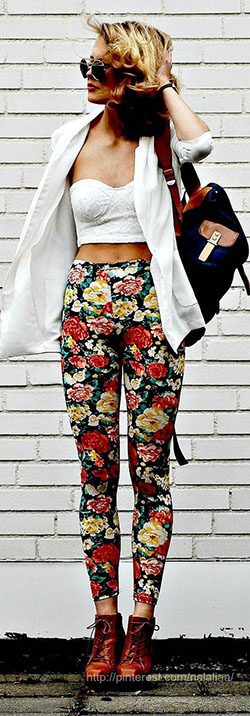 Floral Outfits For Girls, Floral Pants, Casual wear: Floral Pants,  Casual Outfits,  Floral Outfits  