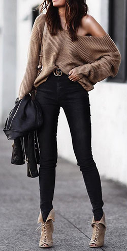 Cute outfits with a belt: winter outfits,  Slim-Fit Pants,  Boot Outfits,  Business Outfits,  Casual Outfits  