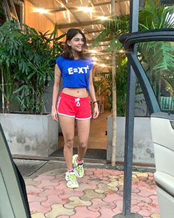 Sakshi Pradhan At Gym | Gym Shorts Outfit For Ladies: Hot Instagram Models,  Gym shorts  