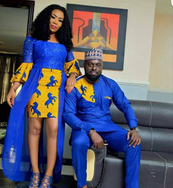 Models looks couples african outfits, African wax prints: African Dresses,  Aso ebi,  couple outfits  
