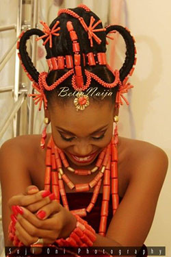 Nigerian edo traditional wedding, Benin City: Wedding dress,  Nigerian Dresses  