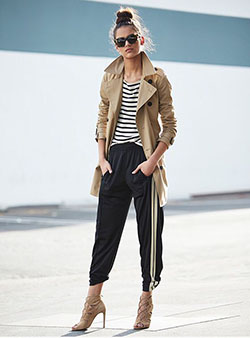 Find more of combinar pants, Trench coat: High-Heeled Shoe,  Trench coat,  Trouser Outfits,  Wool Coat  