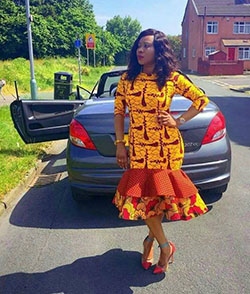 Best ankara styles short gown: African Dresses,  Aso ebi,  Short Dresses  