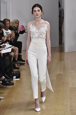 Oscar de la renta bridal 2018: Wedding dress,  Formal wear,  Jumpsuit Outfit  