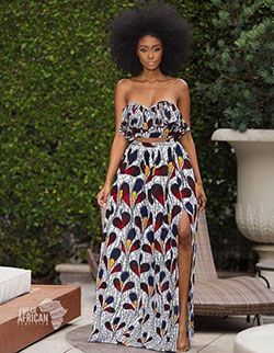 African print prom dresses 2019, African Dress: party outfits,  Crop top,  African Dresses,  Maxi dress,  Roora Dresses  