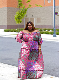 African dresses for thick girls: African Dresses,  Plus size outfit,  Bridesmaid dress,  Plus-Size Model,  Maxi dress  