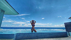 Farrah Kader Instagram Photos, Listen, O Drop, Swimming pool: Hot Instagram Models,  Swimming pool,  Farrah Kader  
