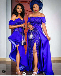 Cute and stylish cobalt blue, African wax prints: Cocktail Dresses,  Aso ebi,  Photo shoot,  Aso Ebi Dresses  