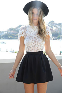 Black Tennis Skirts Outfits: Skater Skirt,  Skirt Outfits,  Short Skirts,  Board Skirt,  Mini Skirt  