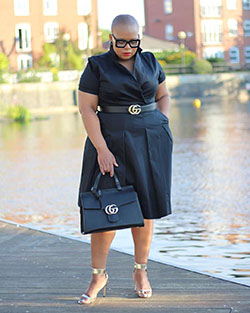 Plus Size Workwear Outfits, Little black dress, Casual wear: Plus-Size Model,  Plus size outfit  