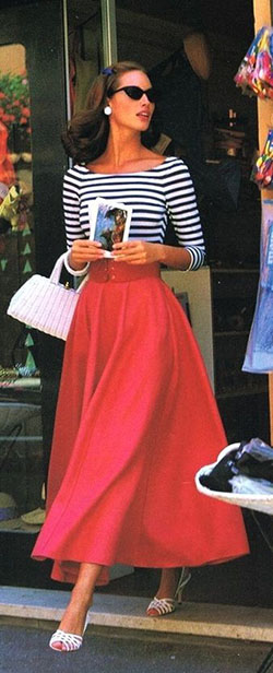 Classy fabulous fashionable french vintage fashion, Vintage clothing: Vintage clothing,  Skirt Outfits,  Retro style,  fashion goals,  Street Style,  Christy Turlington  