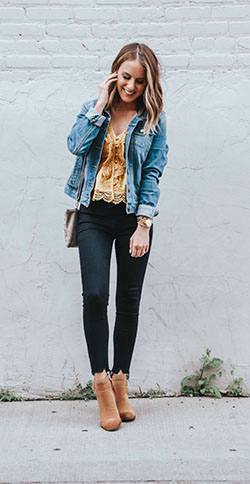 Denim: Denim jacket  