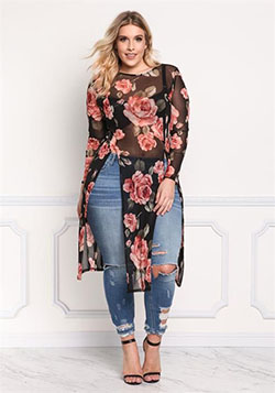 Roupas plus size com transparÃªncia: Plus size outfit,  Clothing Ideas,  See-Through Clothing  