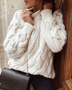 The latest and best fur clothing, Beige_m: Sweaters Outfit  