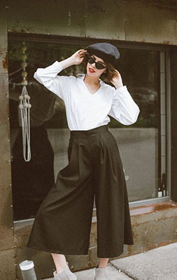 Culottes Outfit Ideas, Something Cool (Stereo), Vintage clothing: Vintage clothing,  Culottes Outfit  