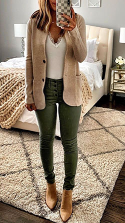 Sweater blazer work outfit, Casual wear: winter outfits,  Business Outfits  