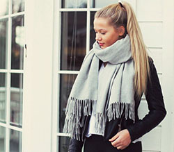 Dresses With Scarves, We Heart It: Scarves Outfits  