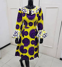 Short African Dresses, African wax prints: African Dresses,  shirts,  Short Dresses  