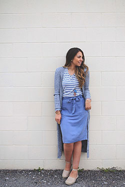 Denim Skirt Outfit Ideas For Church, Jean jacket: Denim skirt,  Fashion week,  Church Outfit,  Casual Outfits,  Denim Outfits,  Sunday Church Outfit  