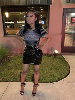 Cute dressy black girl outfit: High-Heeled Shoe,  Business casual,  Leather skirt,  Street Style,  Casual Outfits,  Black Swag Outfits  