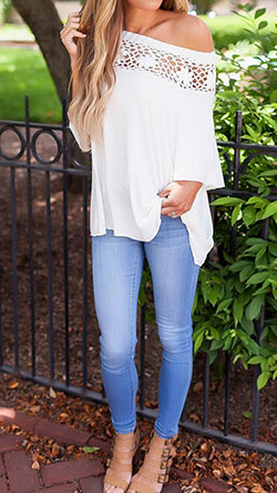 Blue Jeans Top Combination, Casual wear, Tube top: blue jeans outfit,  Sleeveless shirt,  Casual Outfits  