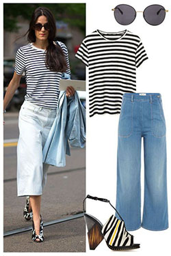 Cropped Pants Outfits Ideas - How To Wear Crop Pants, Three quarter pants, Crop top: Crop Pants Outfit  