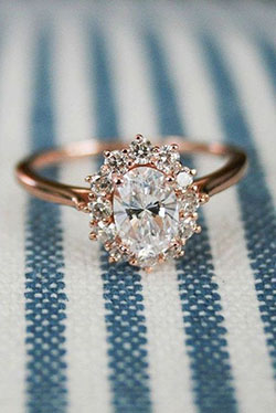 Vintage oval engagement rings, Wedding ring: Wedding ring,  Engagement ring  