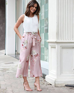 CalÃ§a pantacourt de viscose: Crop Pants Outfit  