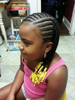 Little black girl braided hairstyles: Lace wig,  Long hair,  Hair Color Ideas,  French braid,  Black hair,  Box Braids Hairstyle,  kids hairstyles  