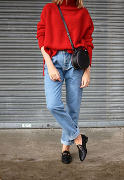 These are really nice brittany bathgate jeans, Mom jeans: winter outfits,  Mom jeans,  Street Style,  Flat Shoes Outfits  