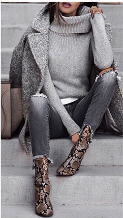 I love this whole outfit but those snake print ankle boots are such gorgeous ♥... | Summer Outfit Ideas 2020: Outfit Ideas,  summer outfits,  Love,  Boots  