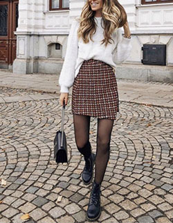 Combat Boots Outfit, Winter clothing, Casual wear: Wedding dress,  winter outfits,  Boot Outfits  