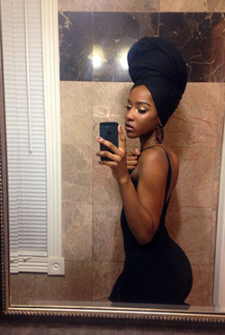 Must have black headwrap, Little black dress: Dark skin,  Black Women,  Hairstyle Ideas,  Black hair  