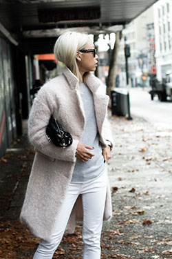 White jeans winter outfit, Winter clothing: winter outfits,  Boot Outfits,  Street Style,  Casual Outfits  