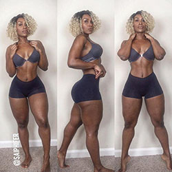 Curvy and fit black women: Plus-Size Model,  Weight loss,  Fitness Model,  Curvy Girls,  Body Goals  