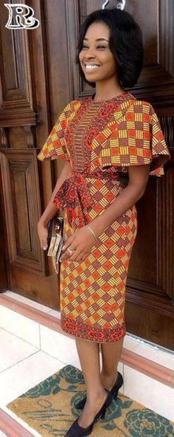 Formal wear ideas for robe pagne, African wax prints: party outfits,  African Dresses,  Lapel pin,  Short Dresses,  Short African Outfits  