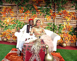 Nigerian igbo traditional wedding decorations: Wedding reception,  Igbo people,  Nigerian Dresses  