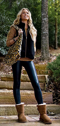 Get more of leather ugg outfit, Casual wear: winter outfits,  Casual Outfits,  Uggs Outfits  