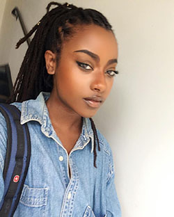 Girls favorite black girl instagram, Artificial hair integrations: African Americans,  Box braids,  Black Women,  Black hair  