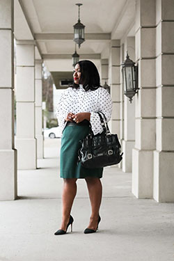 Summer Workwear plus size office wear: Plus size outfit,  Business casual,  Pencil skirt,  Work Outfit,  Formal wear,  Casual Outfits  