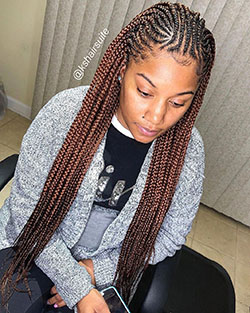 Design braids for black women: African Americans,  Box braids,  Braids Hairstyles,  Black hair  
