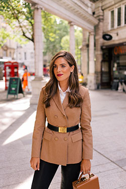 Winter Street Style Brown Pants Outfit: Fashion photography,  Brown Outfit  