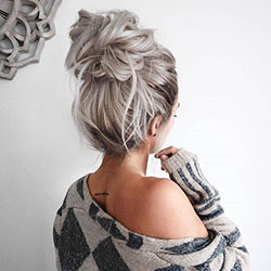 Like or follow), (NULL, in case you find these perfect messy bun, head hair: Long hair,  Hairstyle Ideas,  Hair highlighting,  Bun Hairstyle  