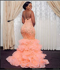 Pink mermaid plus size prom dresses: Evening gown,  Bridesmaid dress,  Clothing Ideas,  Formal wear,  Aso Ebi Dresses  