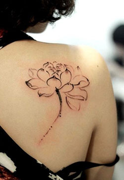 Hot and beautiful beautiful lotus tattoo, Tattoo artist: Body art,  Tattoo artist,  Body Goals,  Tattoo Ideas,  Nymphaea nelumbo  